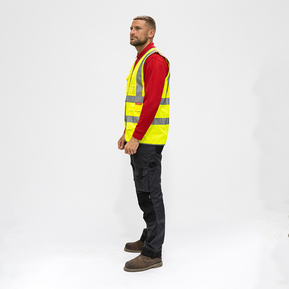 Hi-Visibility Executive Vest - Yellow - side view