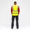 Hi-Visibility Executive Vest - Yellow - back view