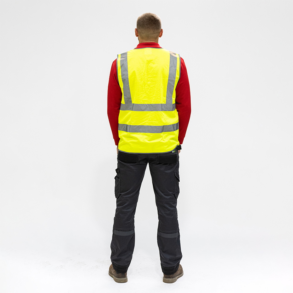 Hi-Visibility Executive Vest - Yellow - back view