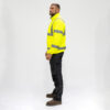 Hi-Visibility Fleece Jacket - Yellow - Side View