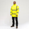 Shop Hi-Visibility Parka Jacket - Yellow