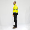Hi-Visibility Softshell Jacket - Yellow - Side View