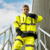 Hi-Visibility Softshell Jacket - Yellow - Lifestyle