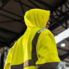 Hi-Visibility Sweatshirt with Hood - Yellow - Lifestyle