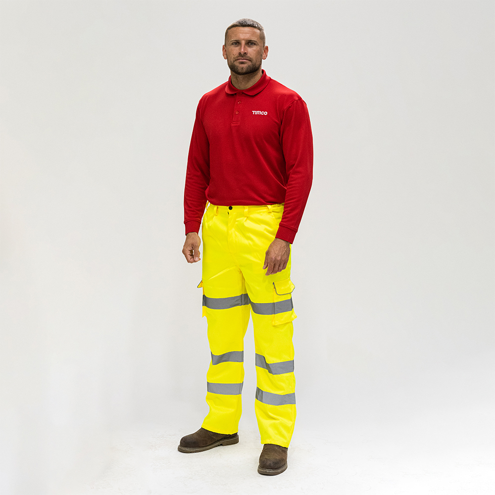 Shop Hi-Visibility Executive Trousers - Yellow