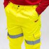 Hi-Visibility Executive Trousers - Yellow - Close Up