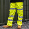 Hi-Visibility Executive Trousers - Yellow - Lifestyle