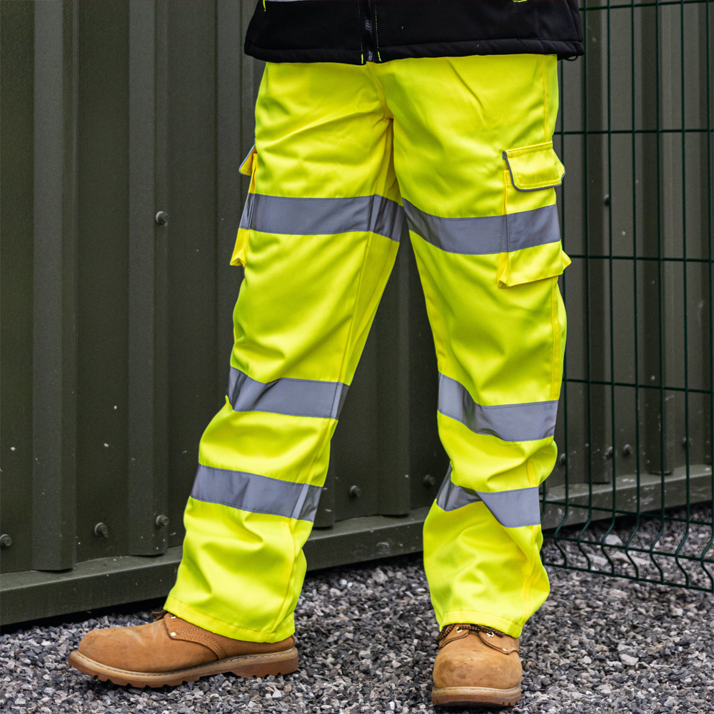 Hi-Visibility Executive Trousers - Yellow - Lifestyle