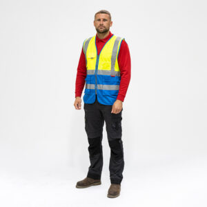 Shop Hi-Visibility Executive Vest - Yellow & Blue