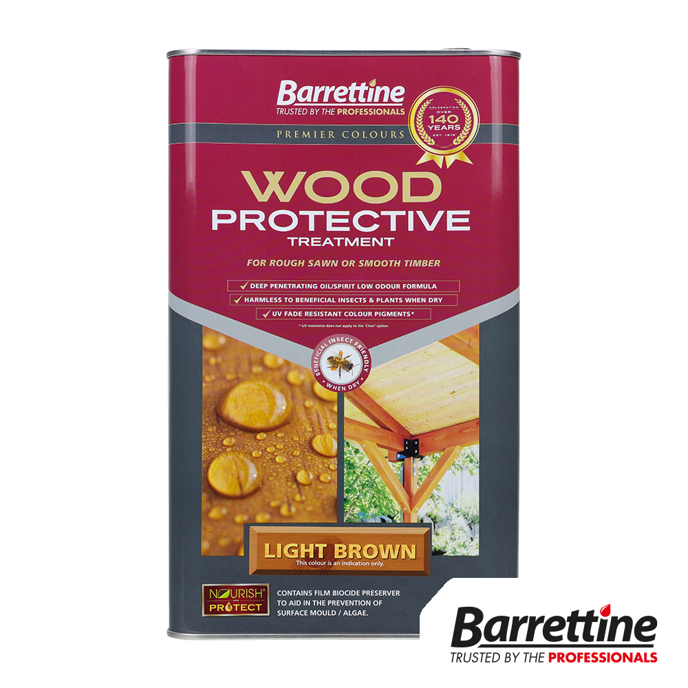 PTLB005 Shop Wood Protective Treatment - Light Brown