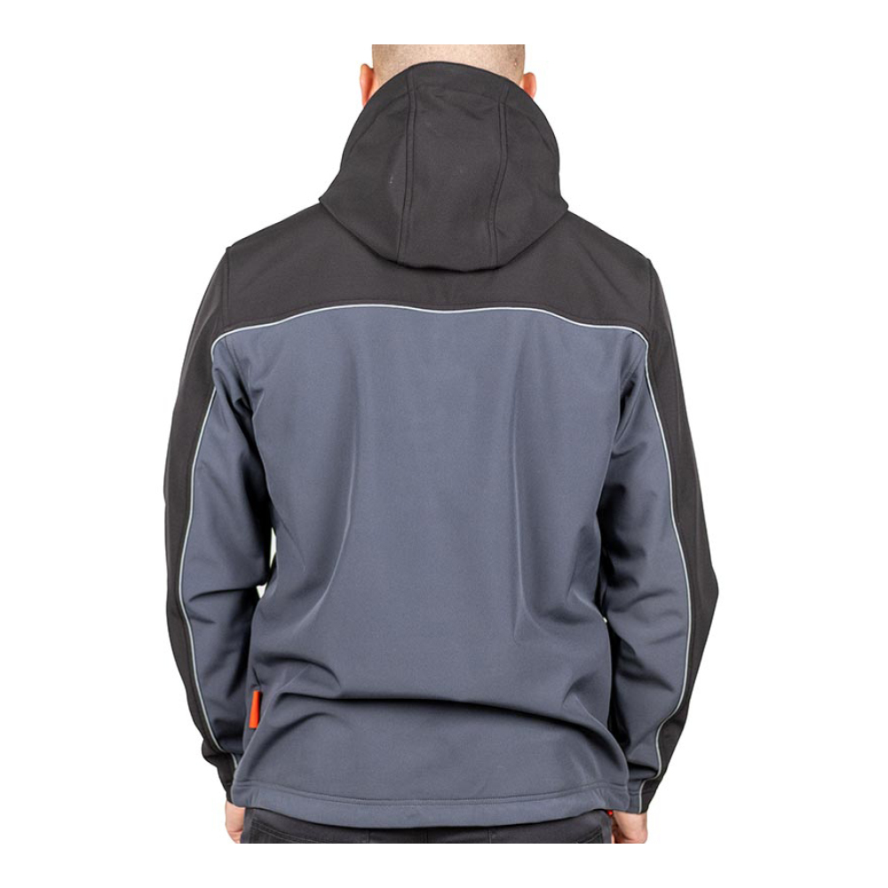SSJ1201 Back Softshell Jacket - Grey/Black Back