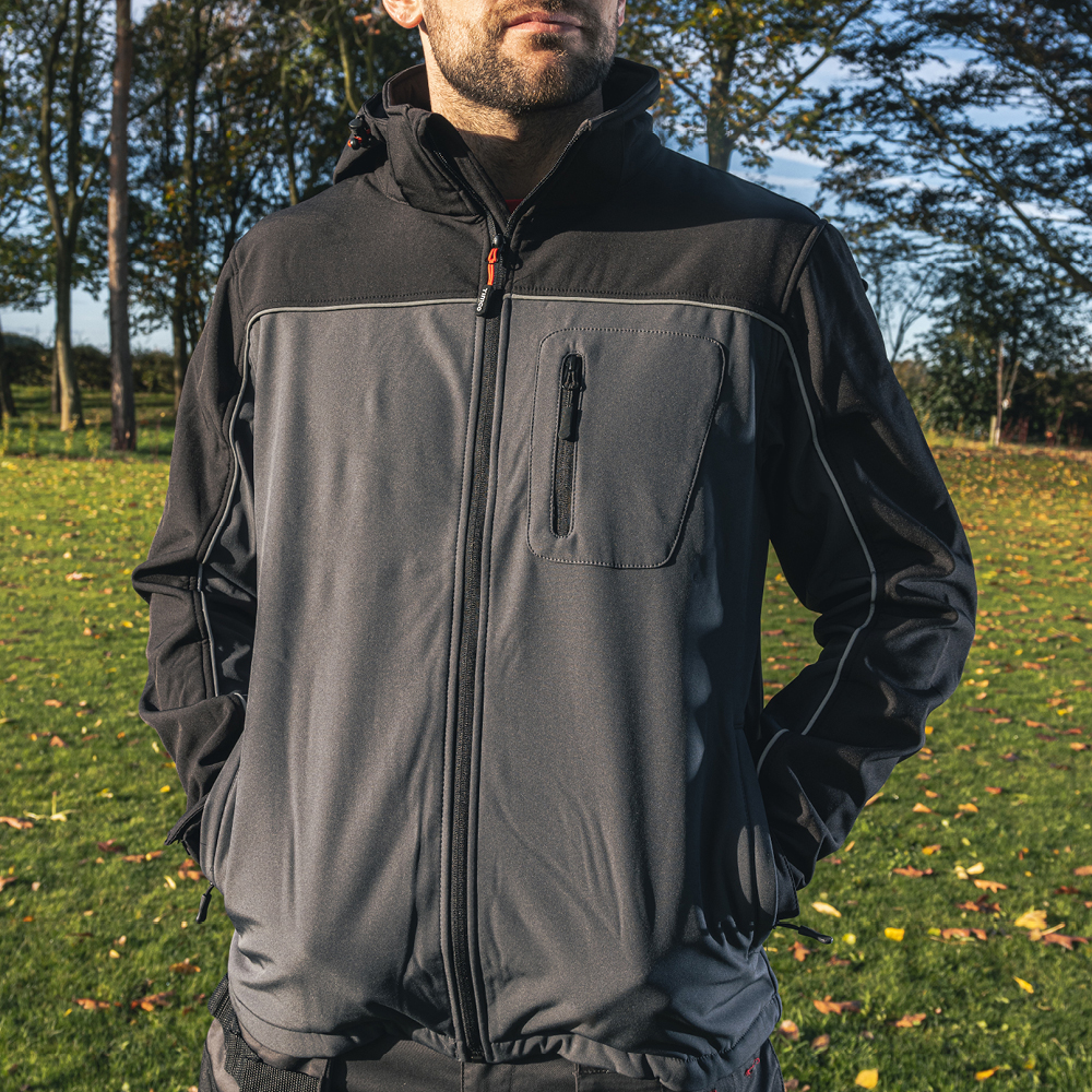 SSJ1201 Lifestyle Softshell Jacket - Grey/Black Lifestyle