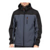 SSJ1201 Model Softshell Jacket - Grey/Black on model