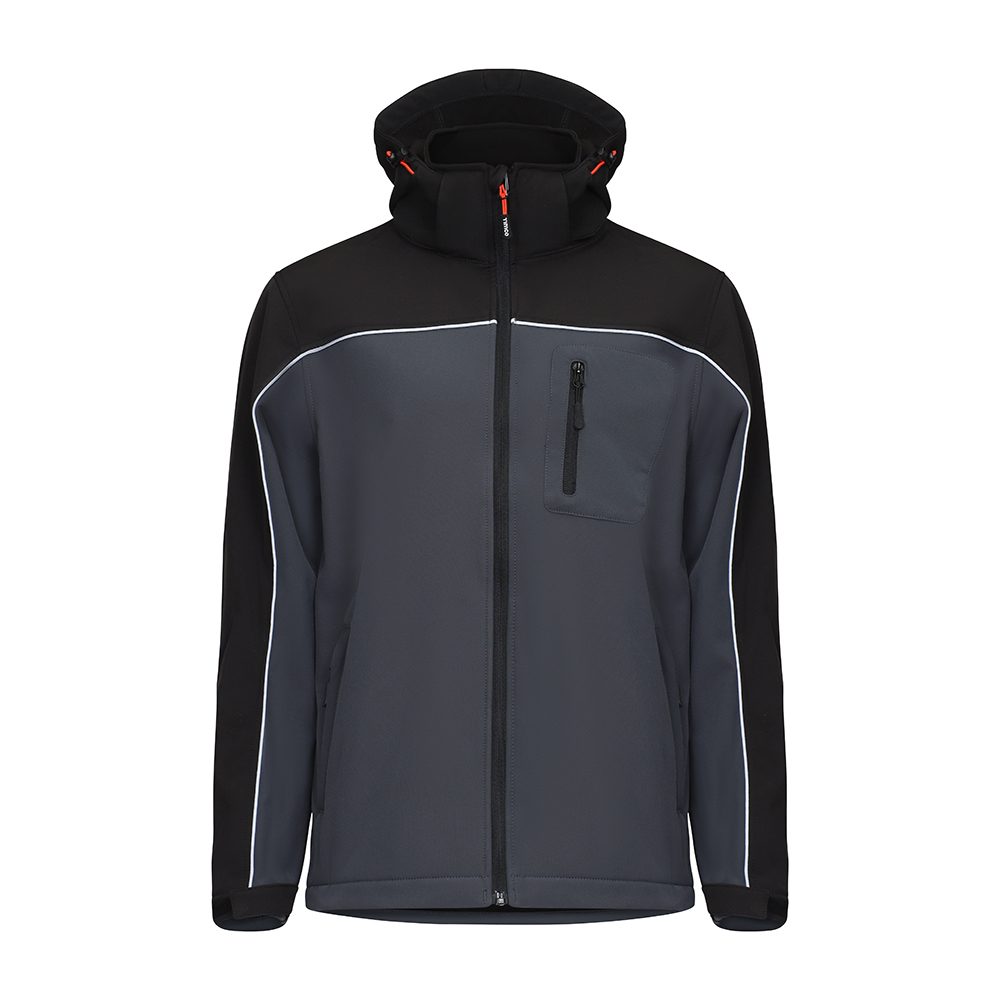 SSJ1201 Shop Softshell Jacket - Grey/Black