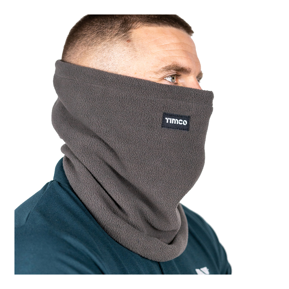 Fleece Neck Warmer - Side - NWGREY