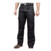 Yardsman Trousers - Black - Front - YTBK3032