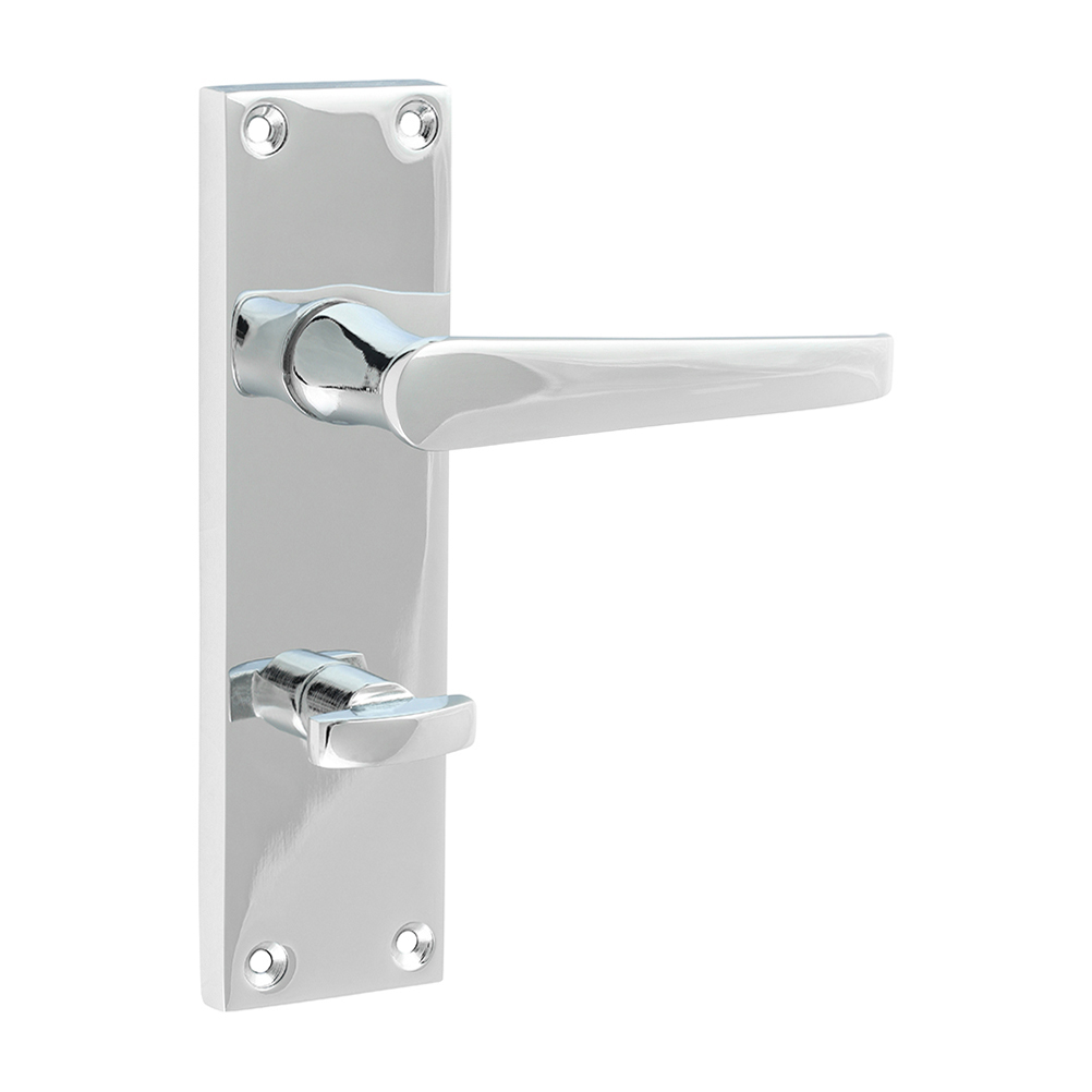 Timco Victorian Straight Bathroom Handles - Polished Chrome 152 x 43