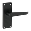 Timco Victorian Straight Latch Handles - Matt Black 114 x 42