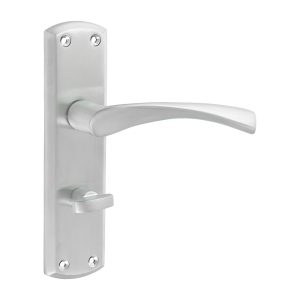 Zeta Bathroom Handles - Satin Chrome - 175 x 45