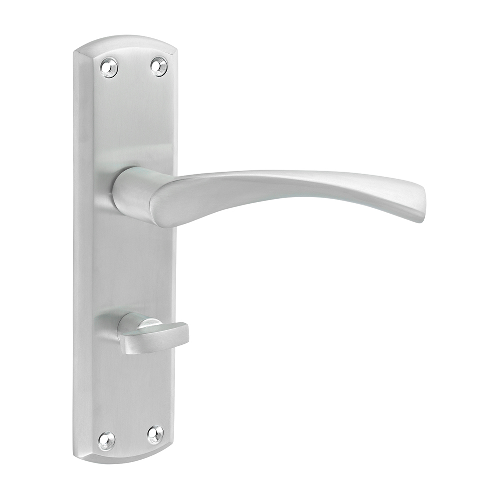 Zeta Bathroom Handles - Satin Chrome - 175 x 45