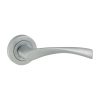 Edleston Lever On Rose Handles - Satin Chrome 51mm