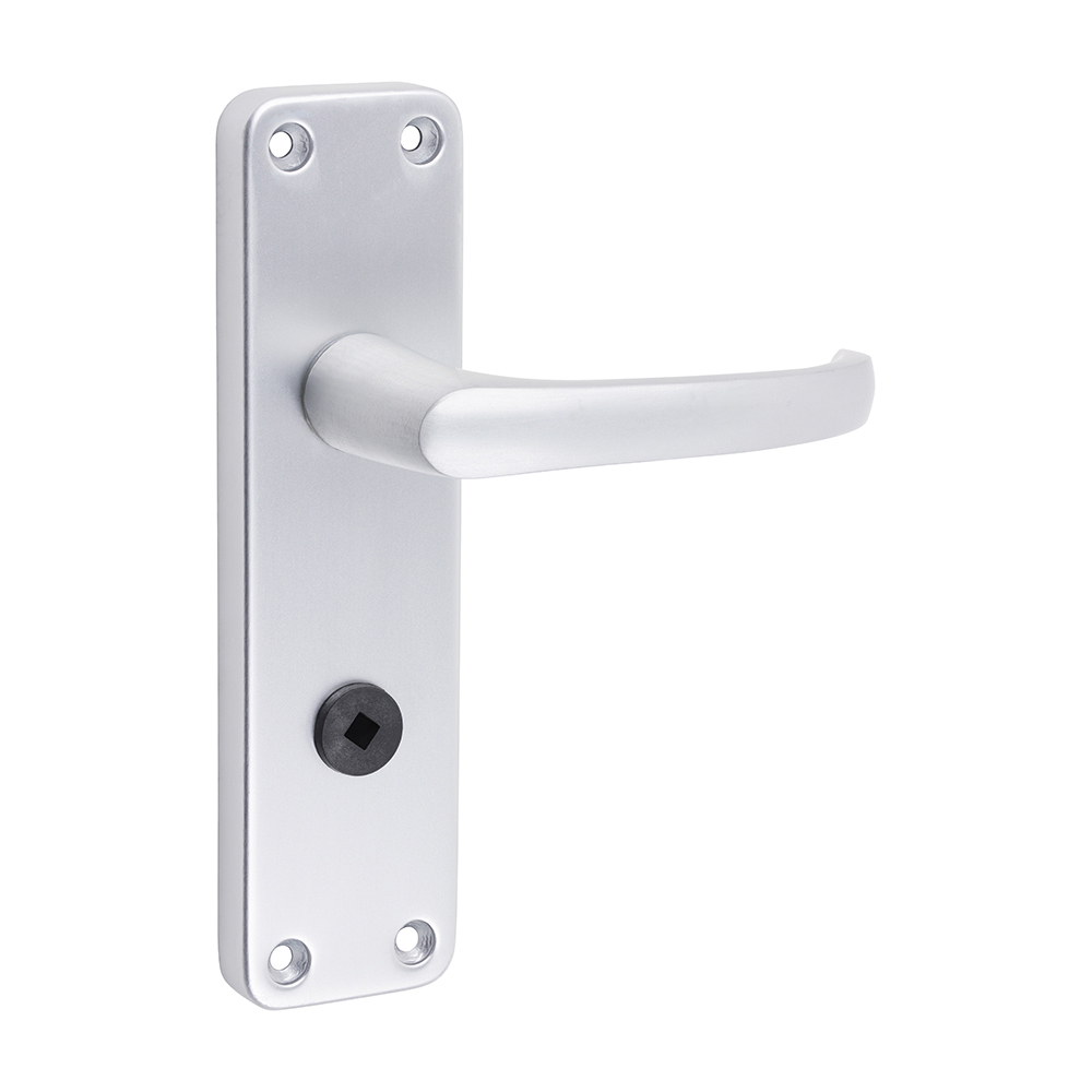 Contractors Lever Bathroom|Privacy Handles - Satin Anodised Aluminium