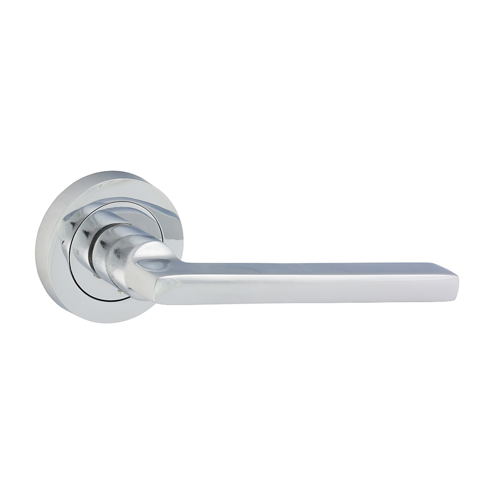 Radmore Lever On Rose Handles - Polished Chrome - 51mm