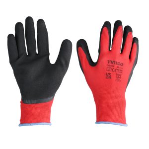 Toughlight Grip Gloves - Sandy Latex Coated Polyester - Multi Pack X Large