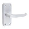 Contractors Lever Latch Handles - Satin Anodised Aluminium Contractors Lever Latch Handles - Satin Anodised Aluminium