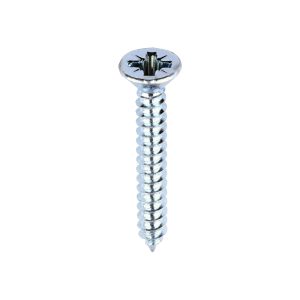 Timco Self-Tapping Screws - 6 x 1 - PZ - Countersunk - Zinc - Box of 200 - 00061CCAZS