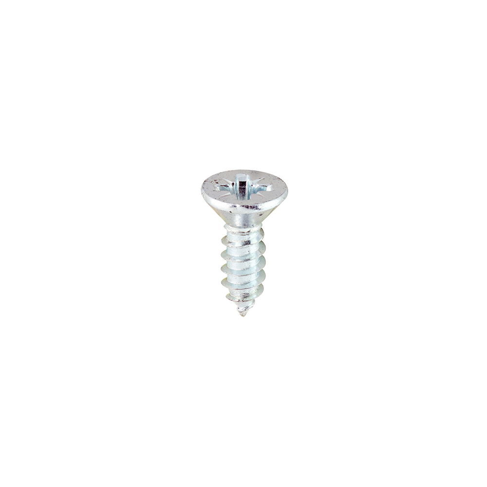 00612CCAZS_w1 Timco Self-Tapping Screws - 6 x 1/2 - PZ - Countersunk - Zinc