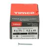 08134CCAZS_w3 Picture of Timco Self-Tapping Screws - 8 x 1 3/4 - PZ - Countersunk - Zinc in box with screw at side