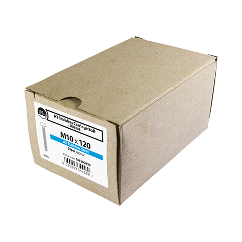 Picture of Carriage Bolts - Stainless Steel - M12 x 110 in box