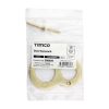 Timco Door Numeral 8 - Polished Brass 75mm - Bag