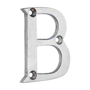 Door Letter B - Satin Chrome - 64mm - TIMpac of 1 - 200059P