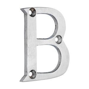 Timco Door Letter B - Satin Chrome 64mm - 200059