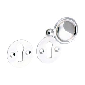 Pair of Traditional Pattern Escutcheon - Polished Chrome - 32mm - Bag of 2 - 200061