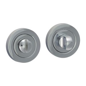 Bathroom Thumb Turn And Release - Polished Chrome - 51mm - Blister Pack of 1 - 200117