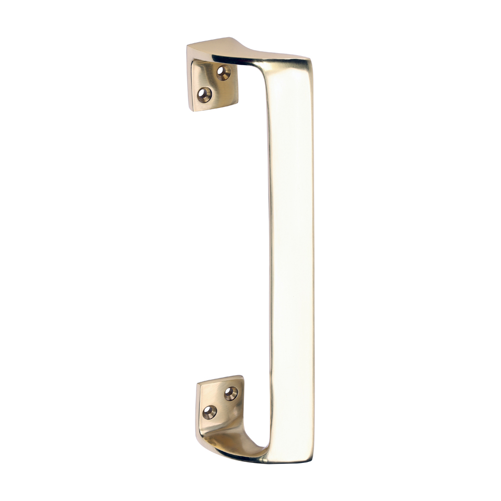 200155_w1 Oval Grip Pull Handle - Polished Brass - 228mm