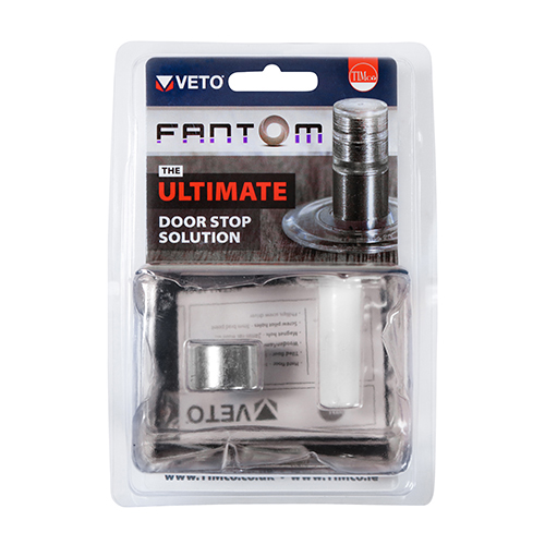 Veto Fantom Door Stop - White - In packet