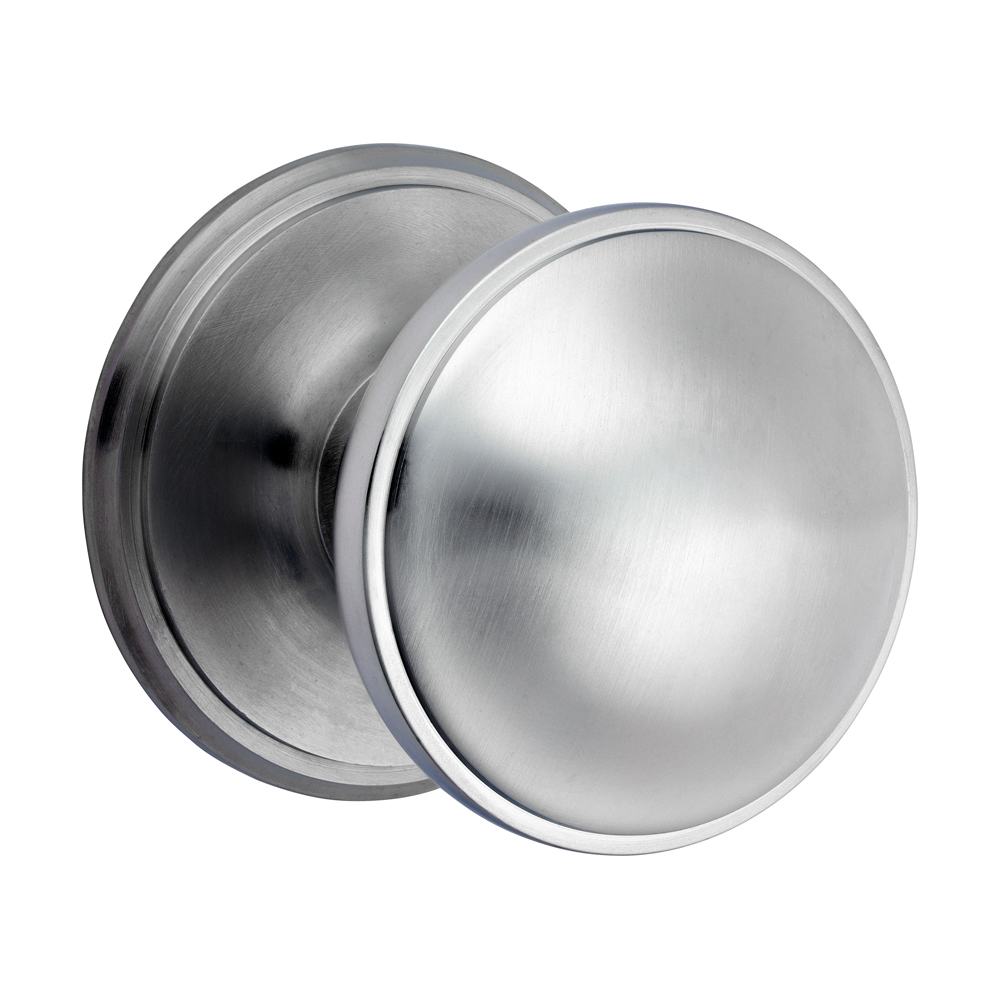 Timco Centre Door Knob - Satin Chrome 66mm