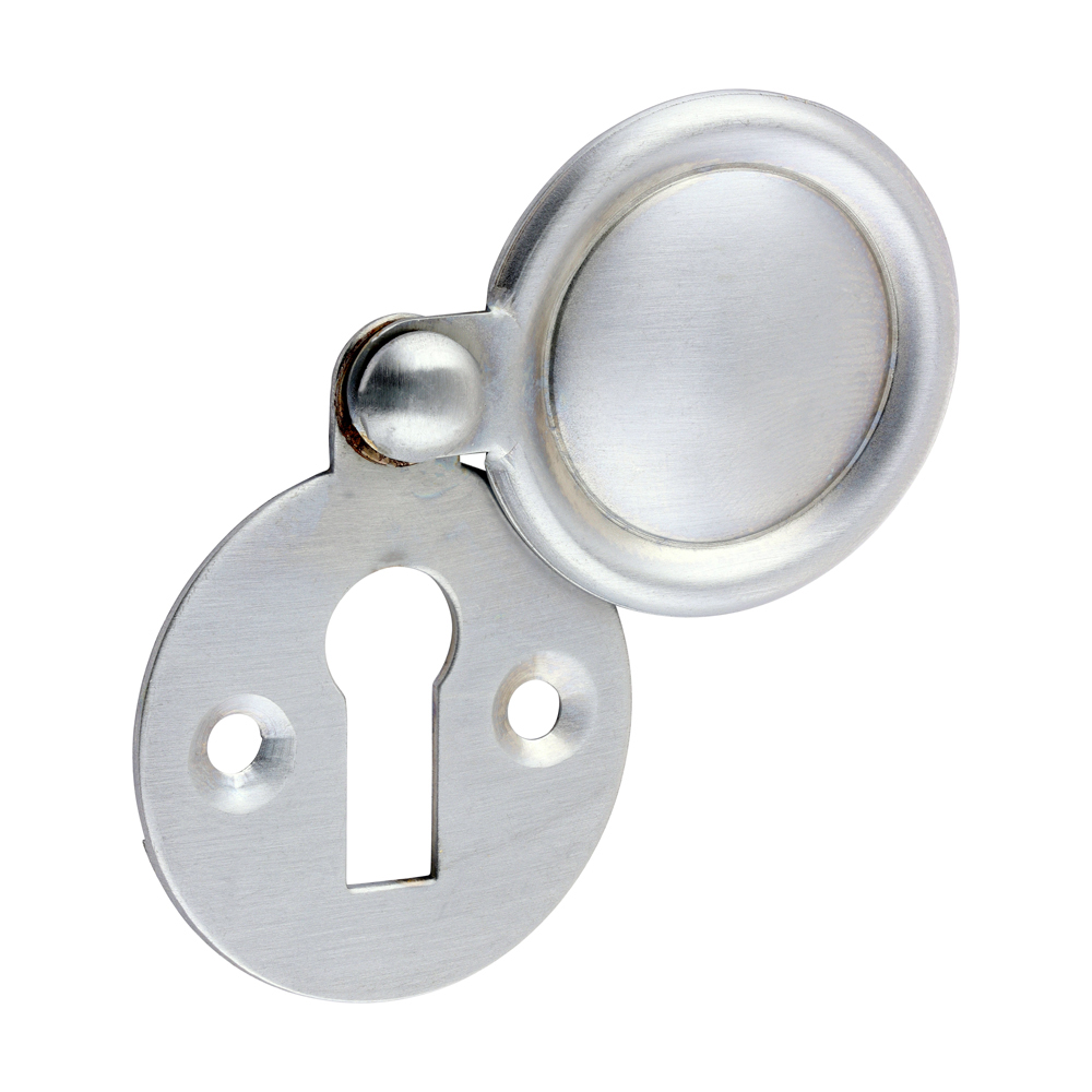 Timco Pair of Traditional Pattern Escutcheon - Satin Chrome 32mm - 200348P