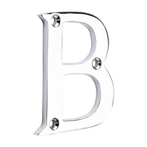 Timco Door Letter B - Polished Chrome 64mm - 200353