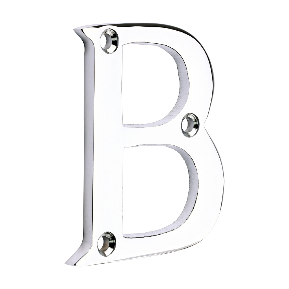Timco Door Letter B - Polished Chrome 64mm - 200353
