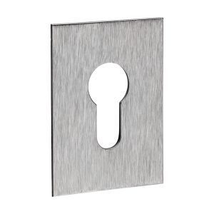 Euro Profile Self-Adhesive Escutcheon - Oblong - Satin Stainless Steel - 65 x 47 - TIMpac of 1 - 200439P