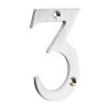200457_w1 Timco Door Numeral 3 - Satin Chrome 75mm - 200457