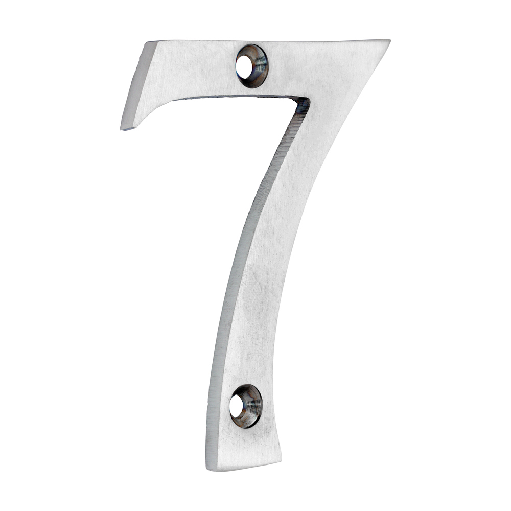 200486_w1-1 Timco Door Numeral 7 - Satin Chrome 75mm - 200486