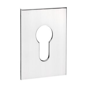 Euro Profile Self-Adhesive Escutcheon - Oblong - Polished Stainless Steel - 65 x 47 - Bag of 1 - 200546