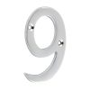 Timco Door Numeral 9 - Polished Chrome 75mm - 200811