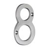 Timco Door Numeral 8 - Satin Chrome 75mm - 200964